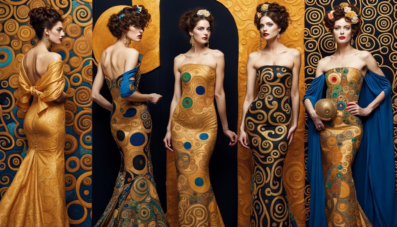 Gustav Klimt:  Beautiful women  by @JoseM