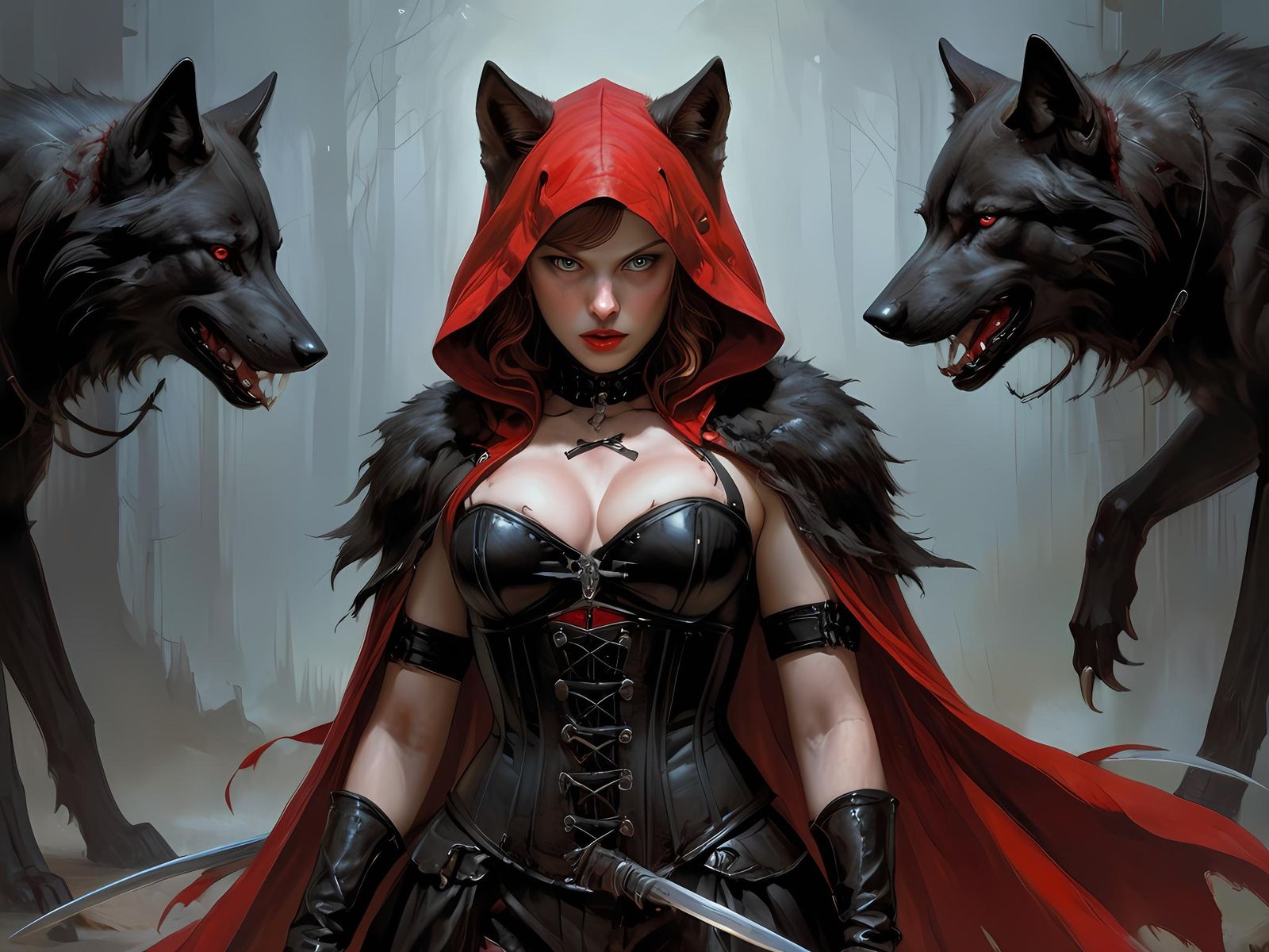Le petit chaperon rouge et son beau loup