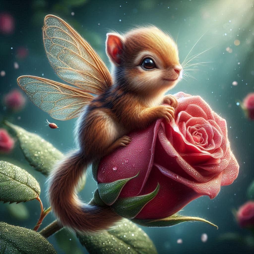 Rose bud Squirrel
