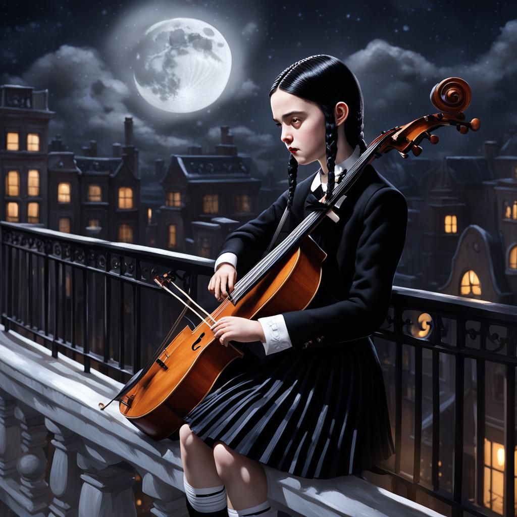 Wednesday Addams cello 3
