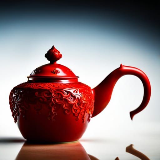 Cinnabar Teapot 7 AI Generated Artwork NightCafe Creator