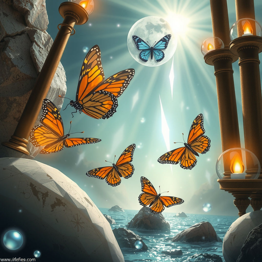 Where Monarchs Dwell in Crystal Light