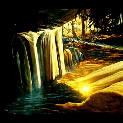 Glowing River