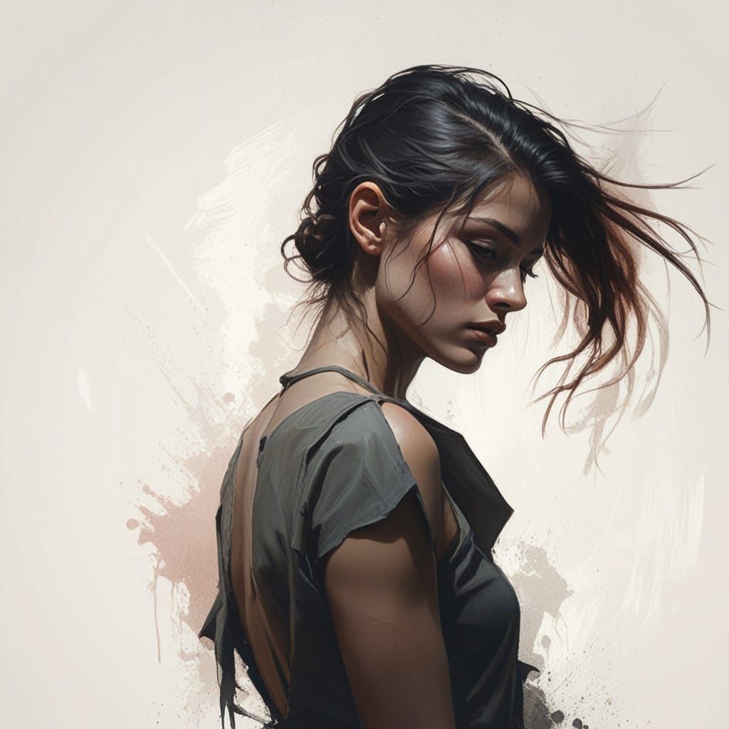 Amanda in Deep Thought  by @Ratso