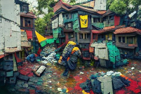 Lego slums - AI Generated Artwork - NightCafe Creator