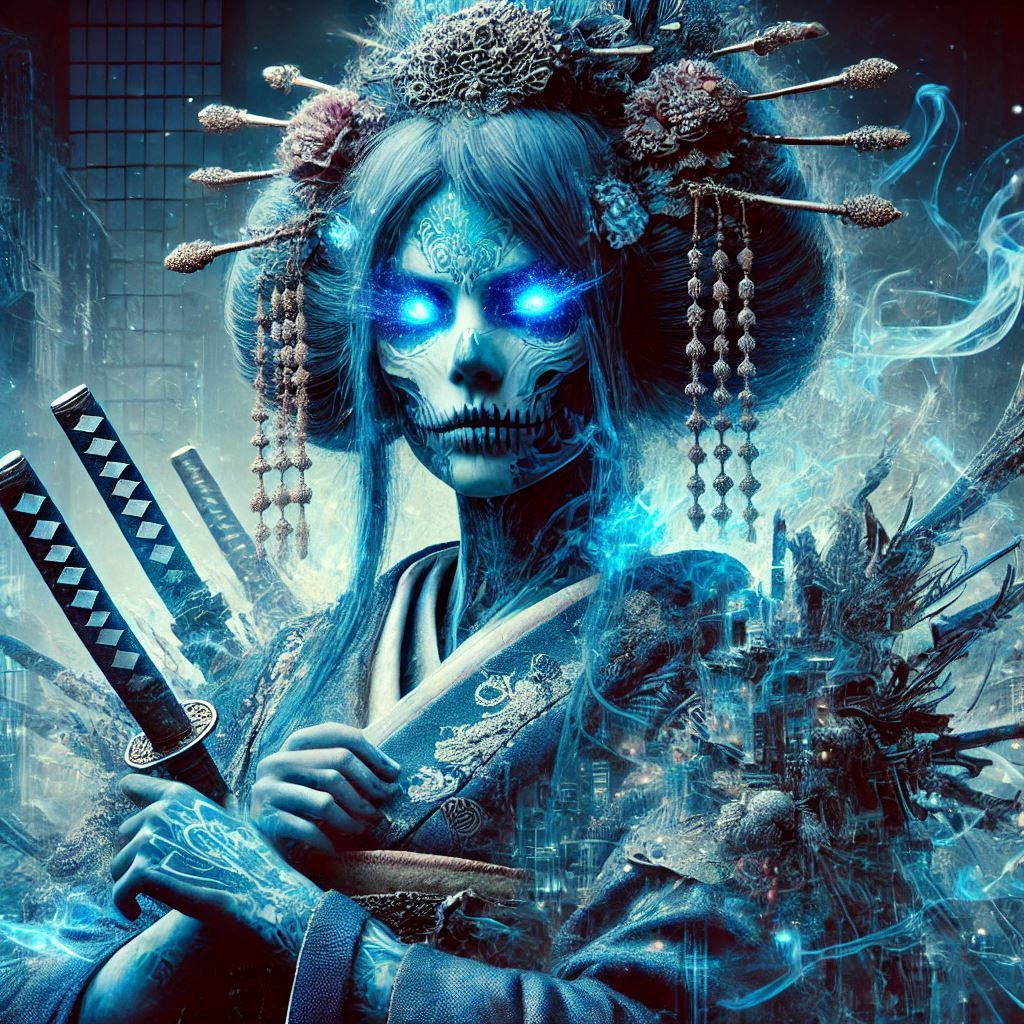 double exposure beautiful fantasy DALL-E 3 portrait landscape..