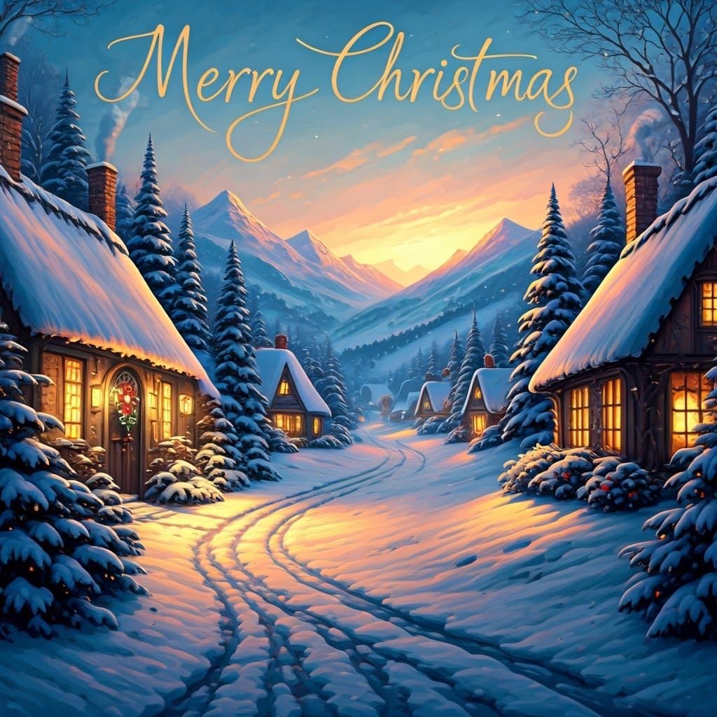 Vintage Holiday Postcard   by @Galina Bolshakova