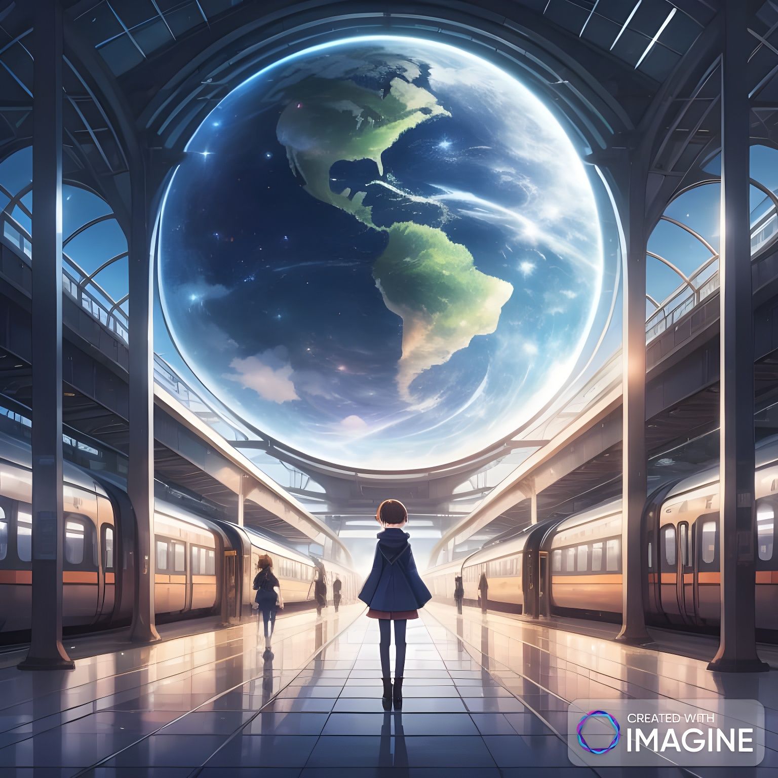 View of Earth from The Moon