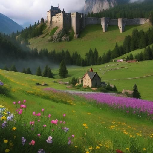 Ruins of a medieval castle