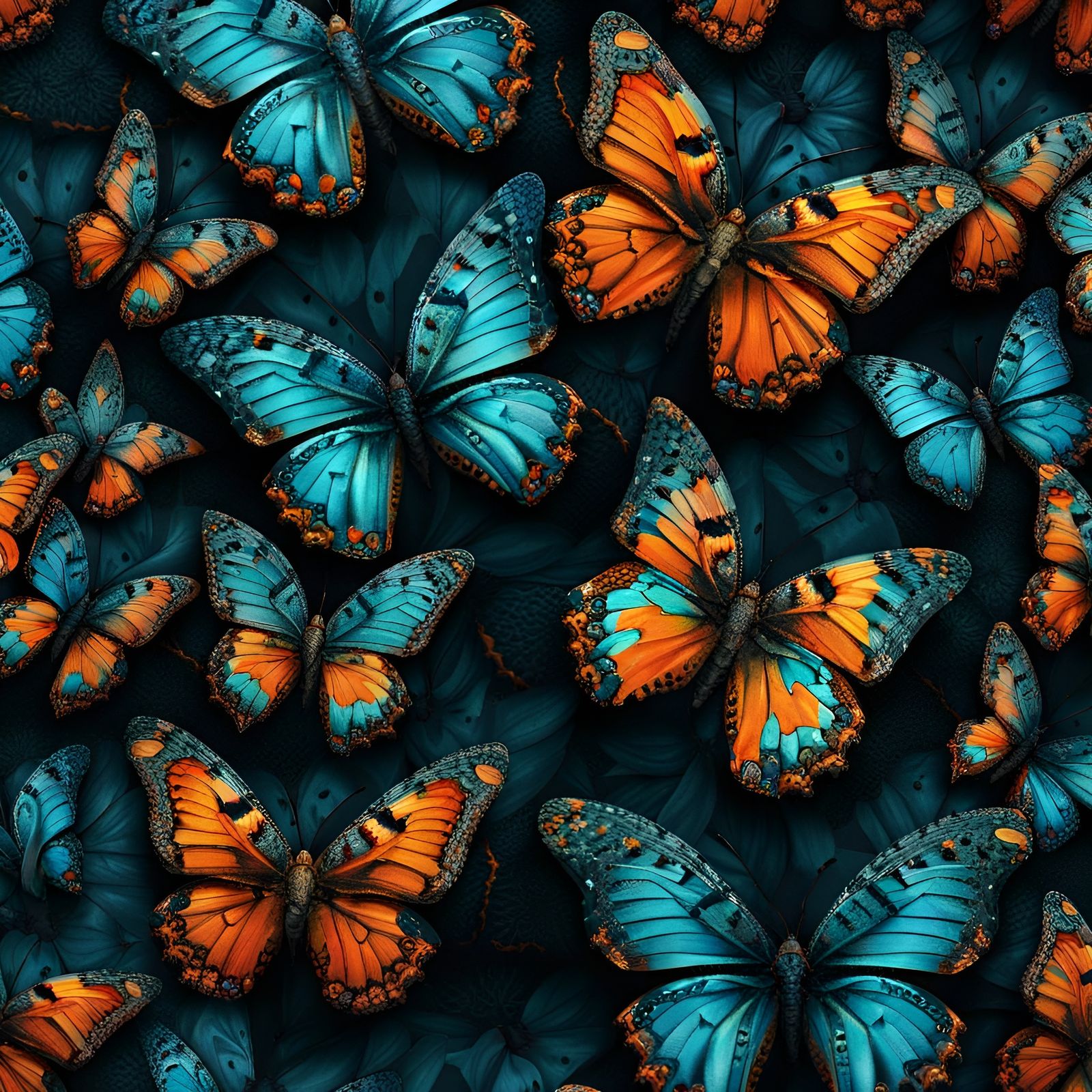 a kaleidoscope of butterflies 3 AI Generated Artwork NightCafe Creator