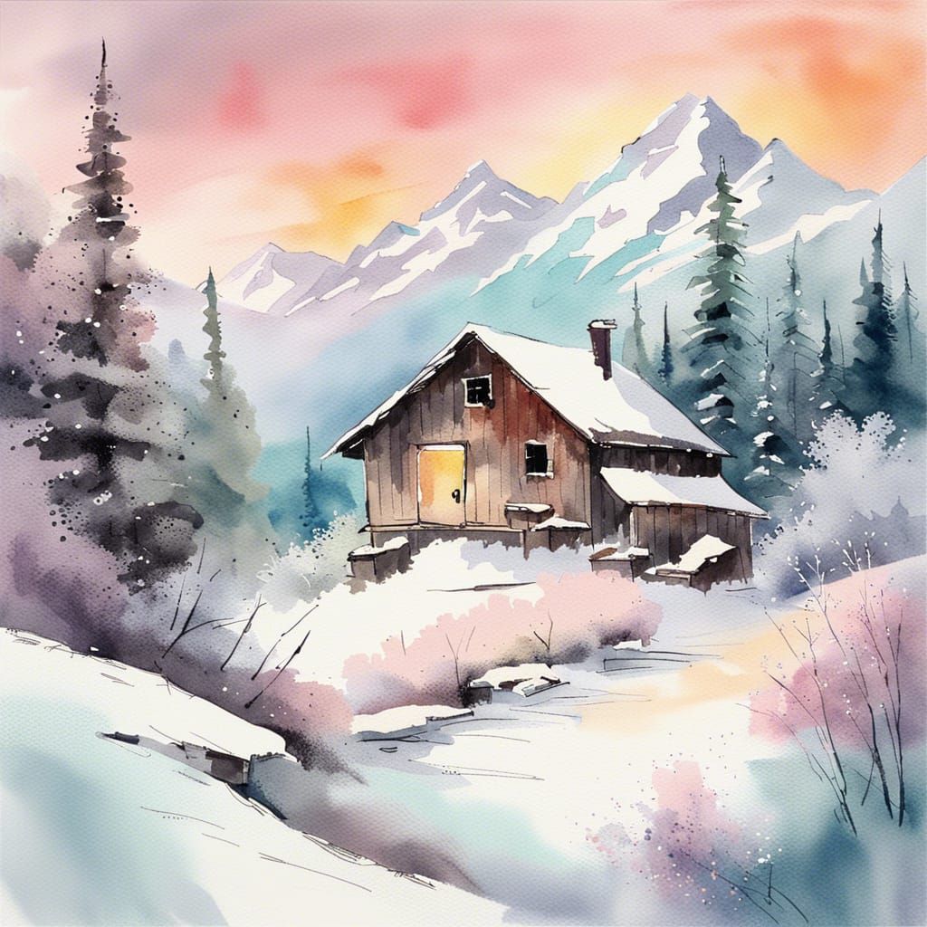 Cabin in the Woods  by @Zelo