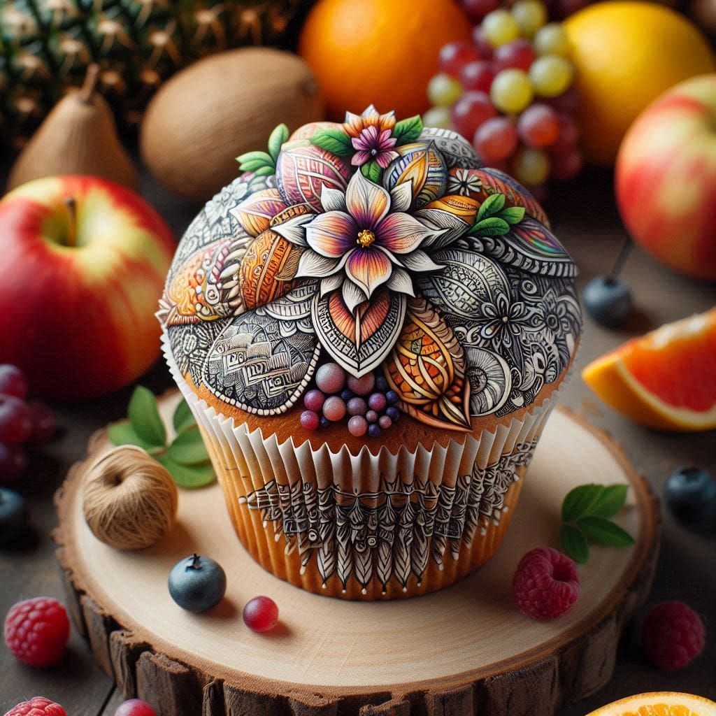 Zentangle Muffin Art on Stones