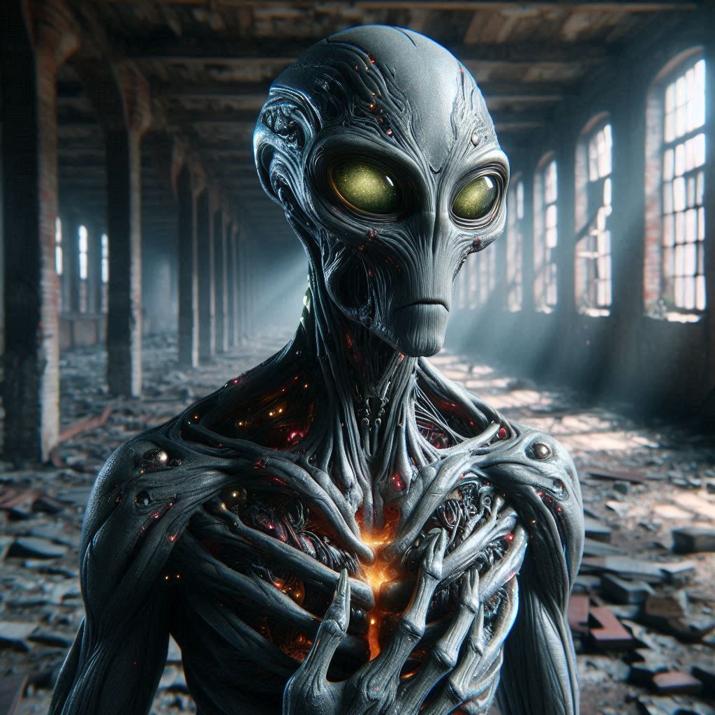 Classified alien portraits. Hottthart