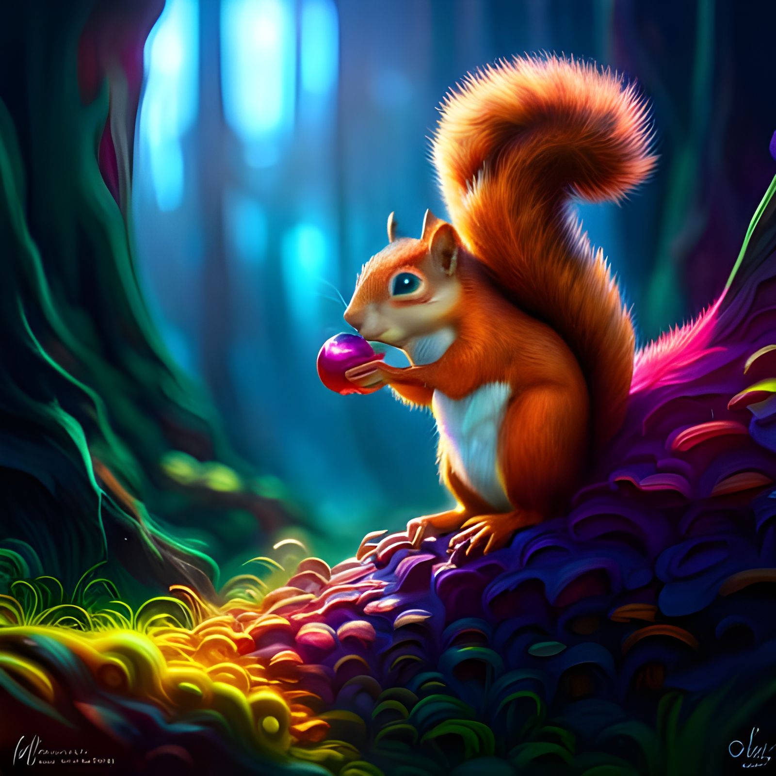 Squirrel - AI Generated Artwork - NightCafe Creator