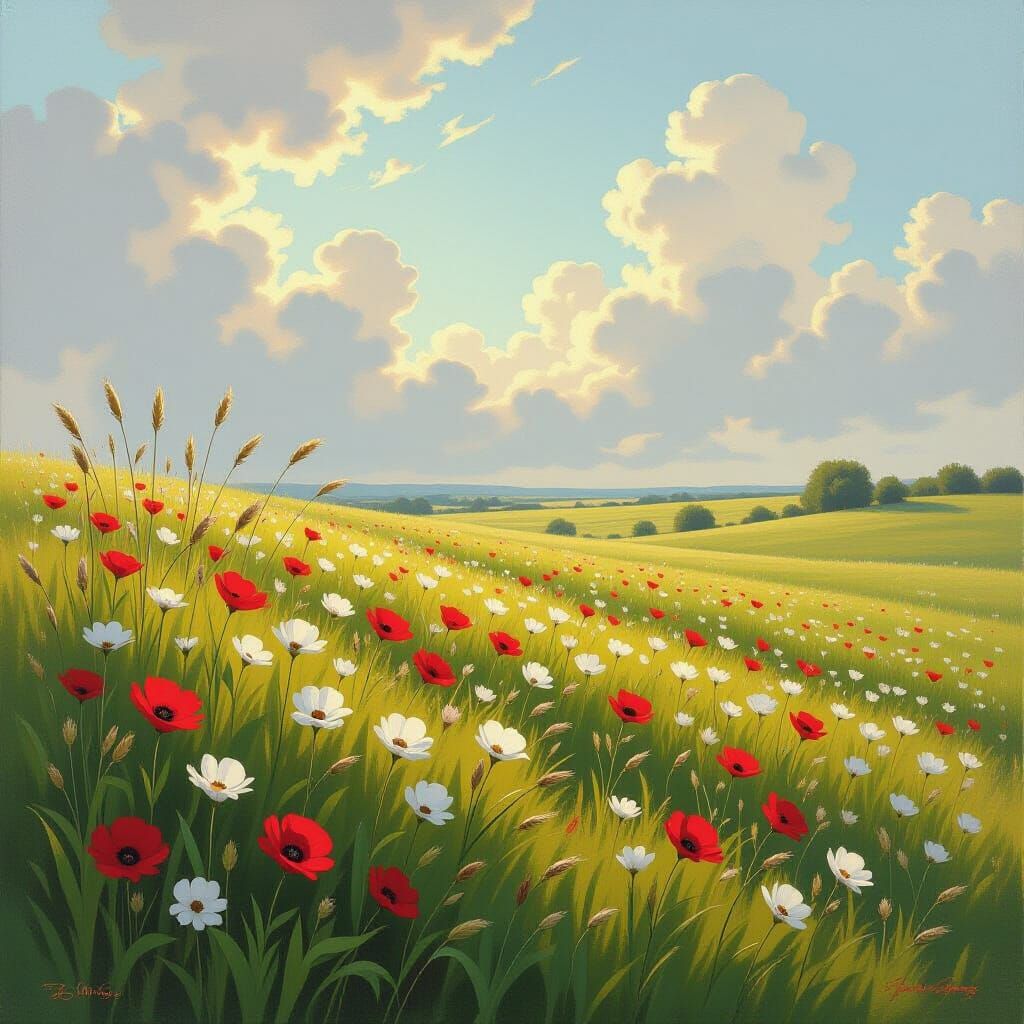 God's Word Endures: Oil Painting of Nature's Decay