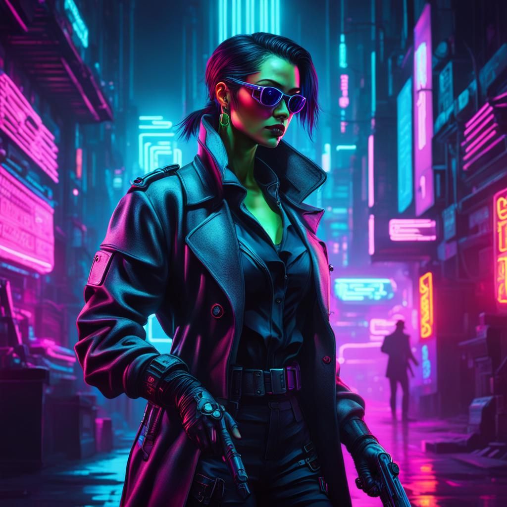 Cyberpunk Detective - AI Generated Artwork - NightCafe Creator