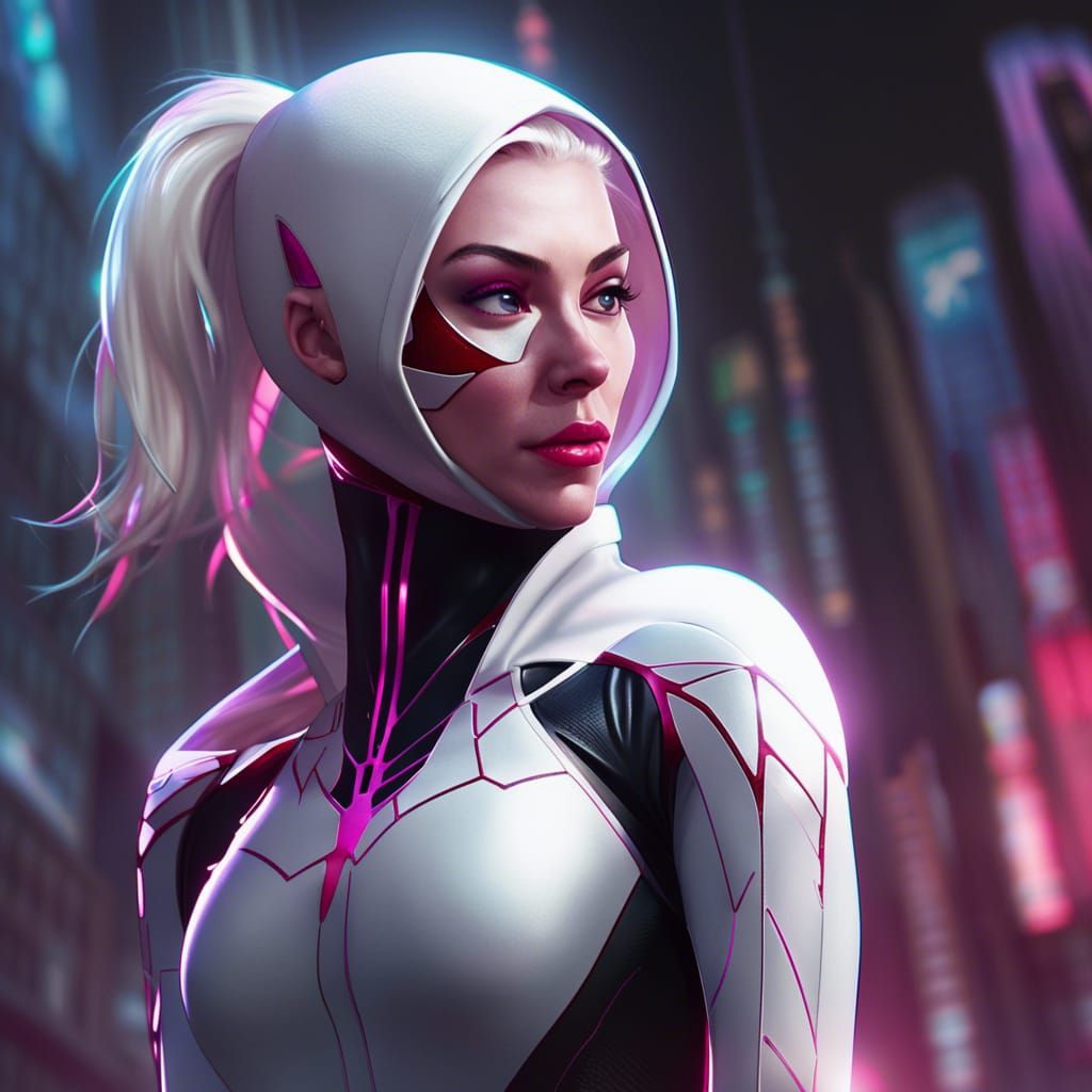 Spider Gwen 🕸️ - AI Generated Artwork - NightCafe Creator