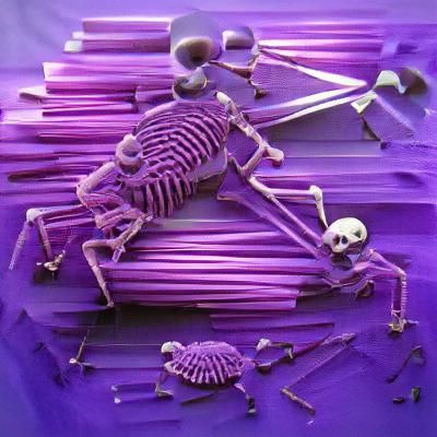 Purple skeleton