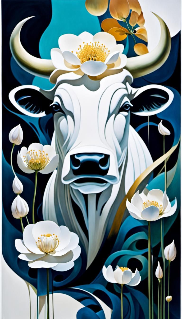 nucleotidescape, claymation, (image of white flowers:1.4), +...