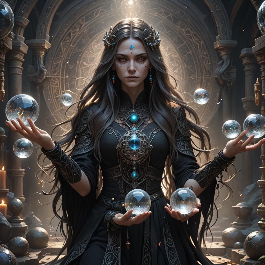 Lady's Crystal balls