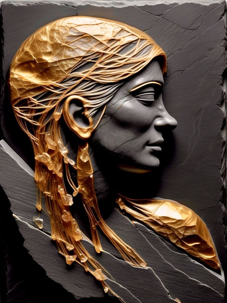 bas-relief based on a prompt by Gom @Not_Sure