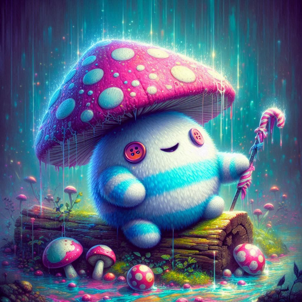 Fluffy mushroom spirit