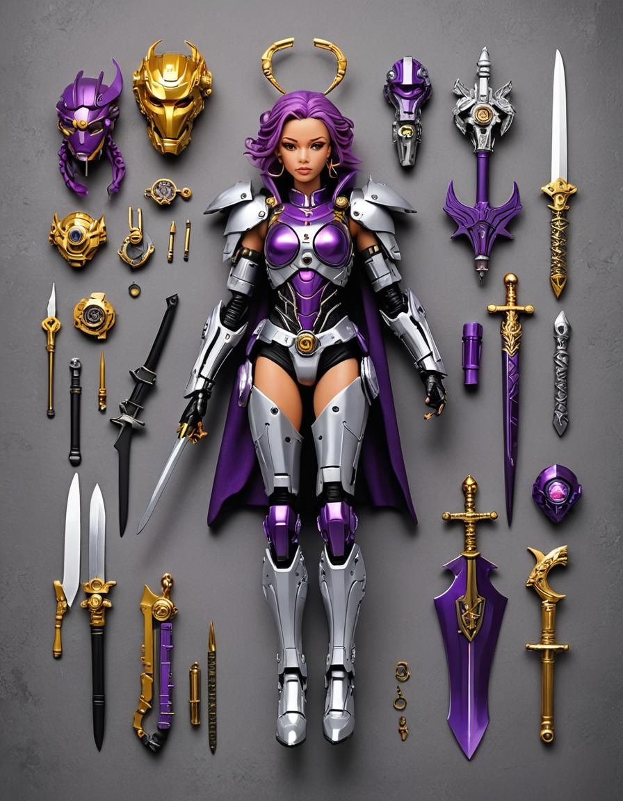 Charlina: Cyborg Warrior Princess  by @RandomlyGeneratedName