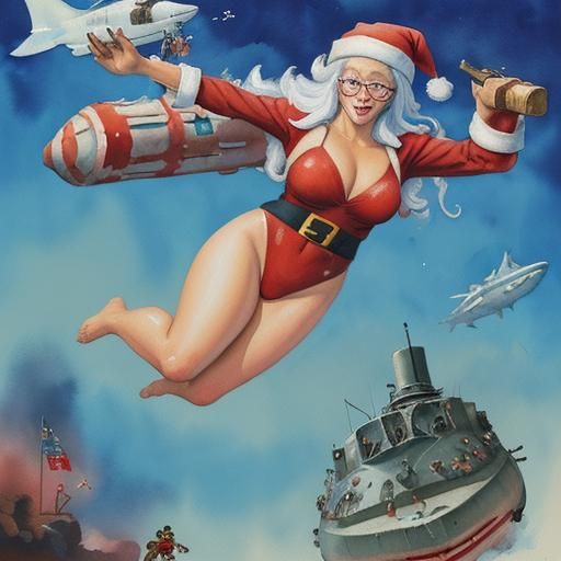 female santa claus