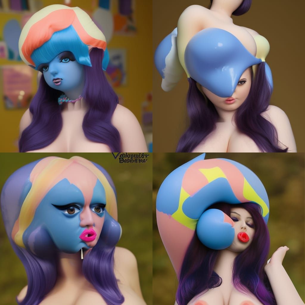 Voluptuous bubblegum blow up doll