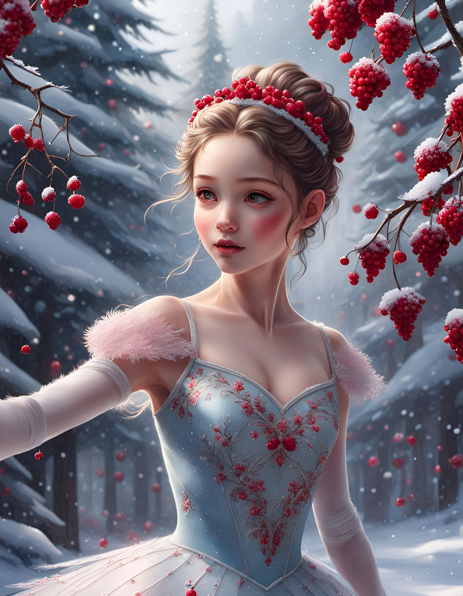 Winter Princess AI Generated Artwork NightCafe Creator