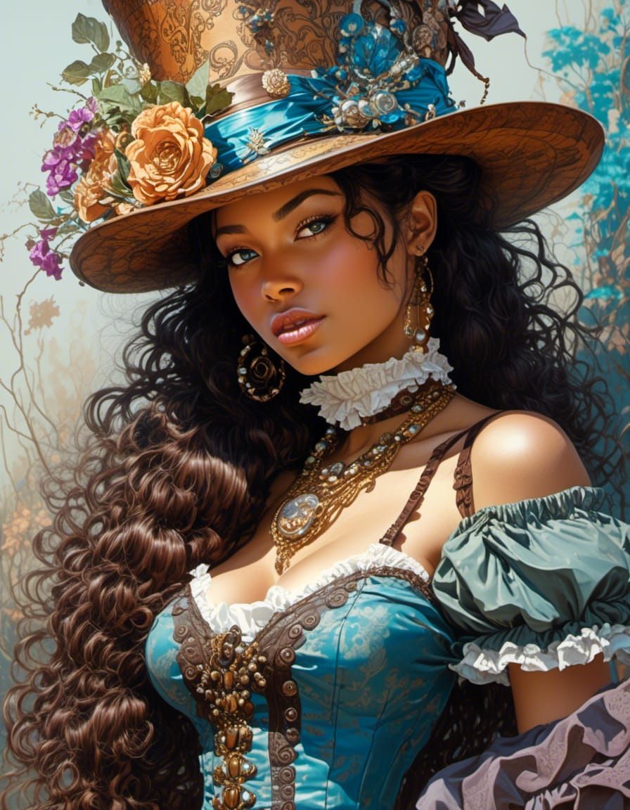 Steampunk Jasmine Crockett  by @Sonny Denbow