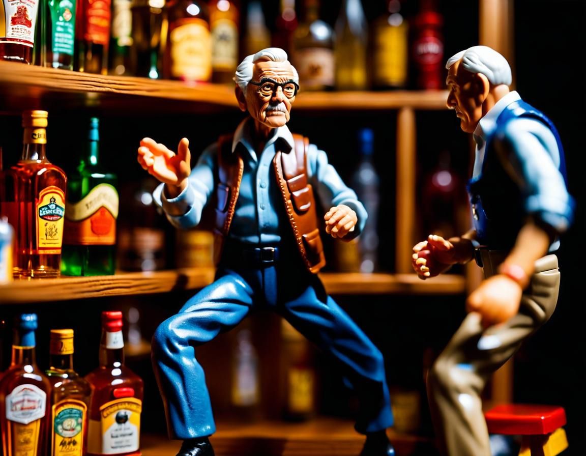 Grandpas in The Liquor Cabinet: Action Playset.  by @Apok