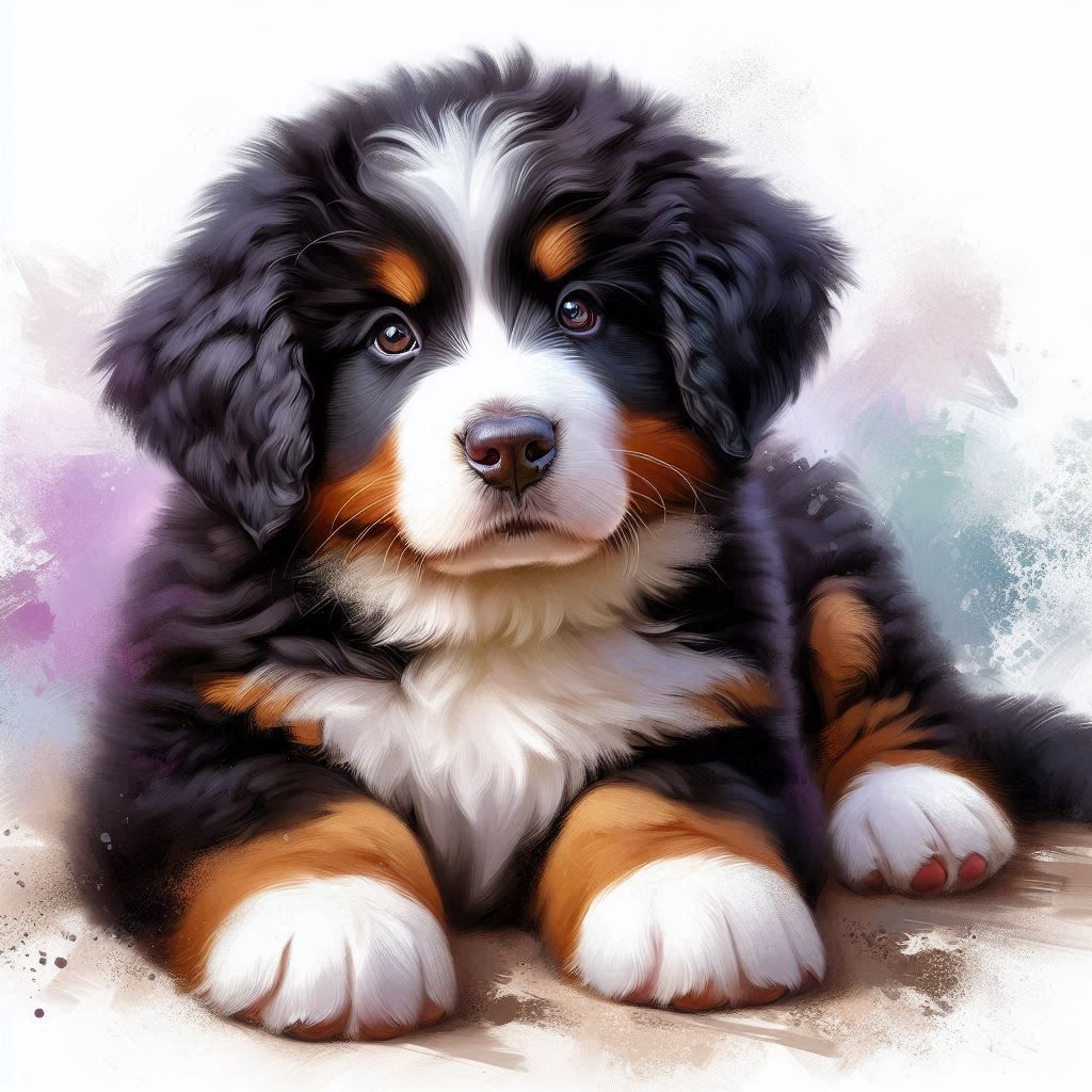 bernese mountaind dog puppy