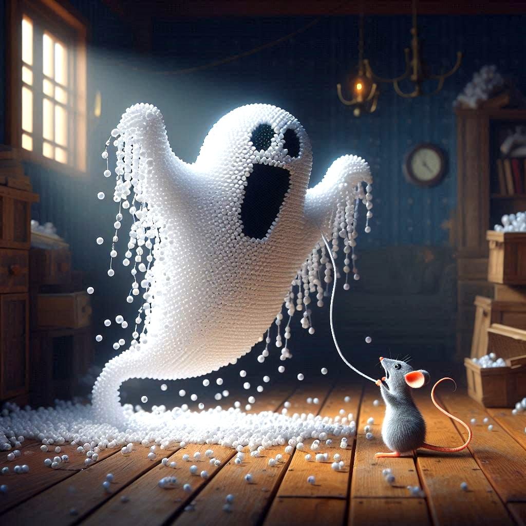 Ghostbusting a bead ghost
