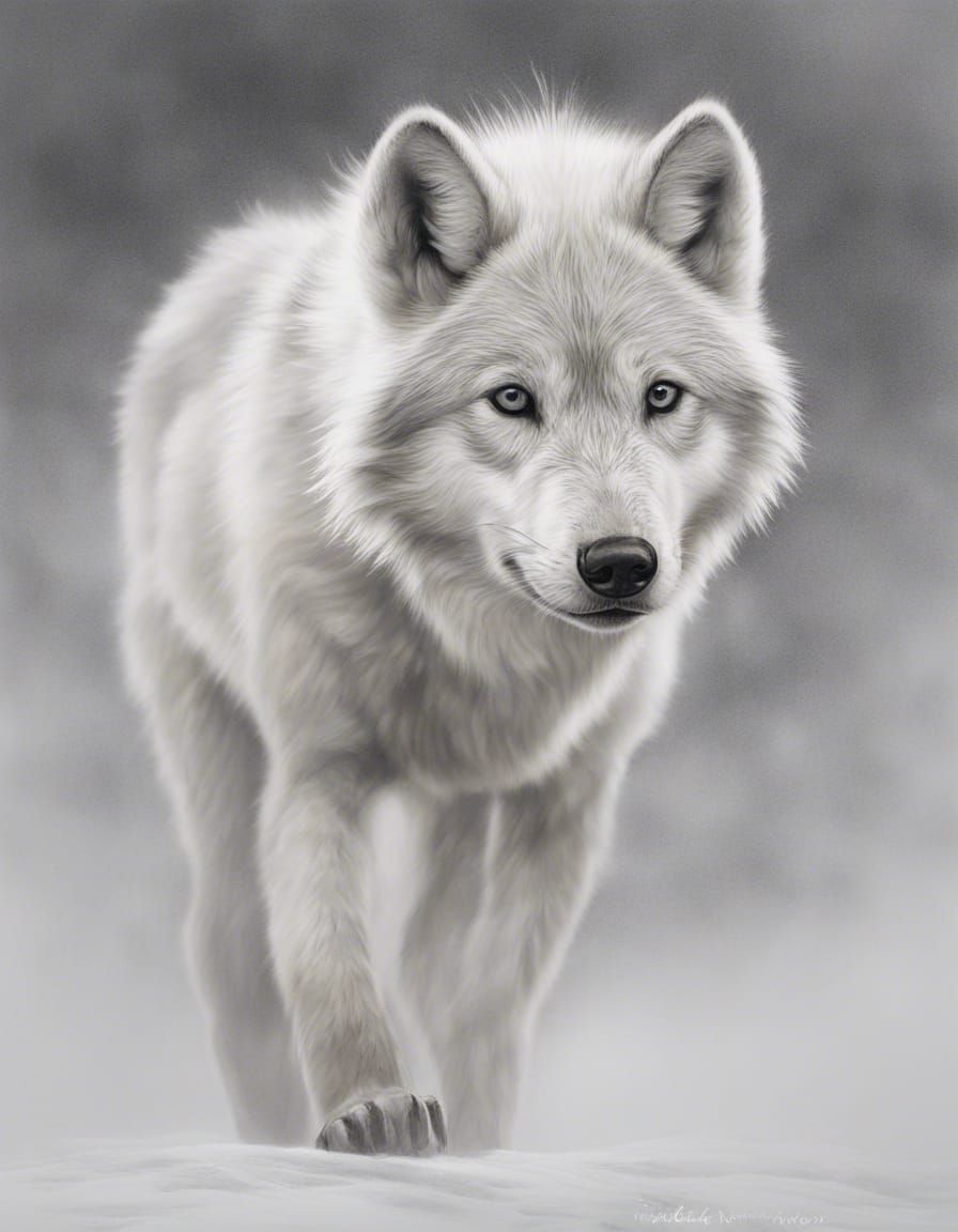 Wild White Wolf
