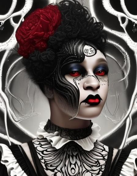 Rococo-Horrorcore LoRA SD8v Example 