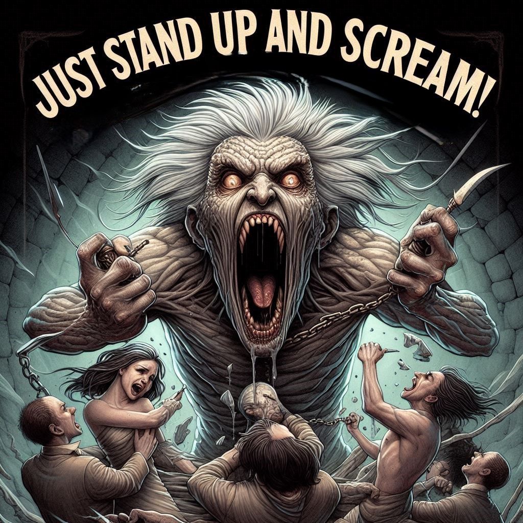 Just stand up and scream