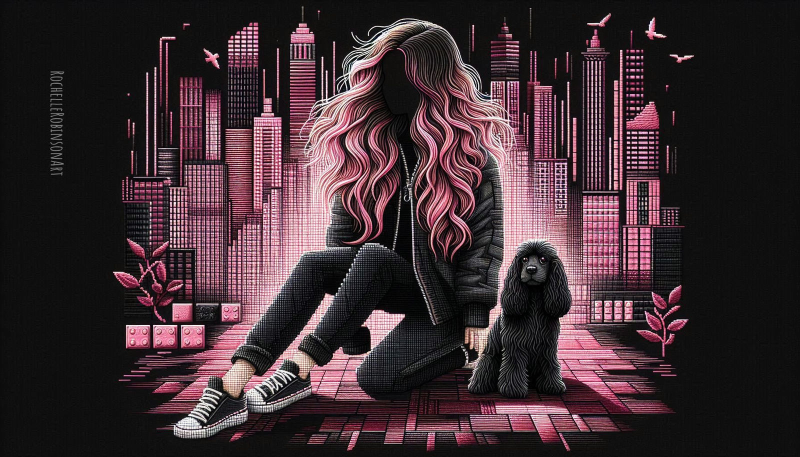 A Woman And Her Dog Mel