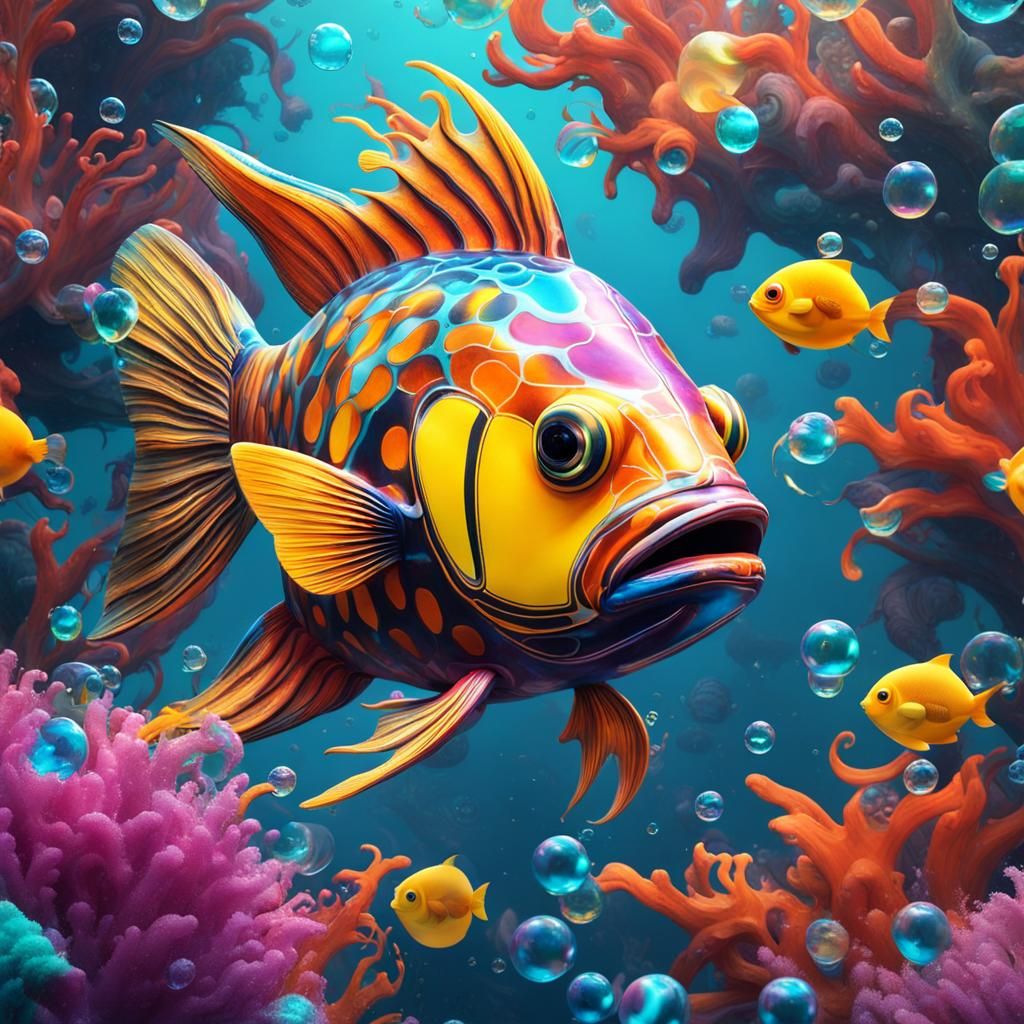 Surreal Fish - AI Generated Artwork - NightCafe Creator