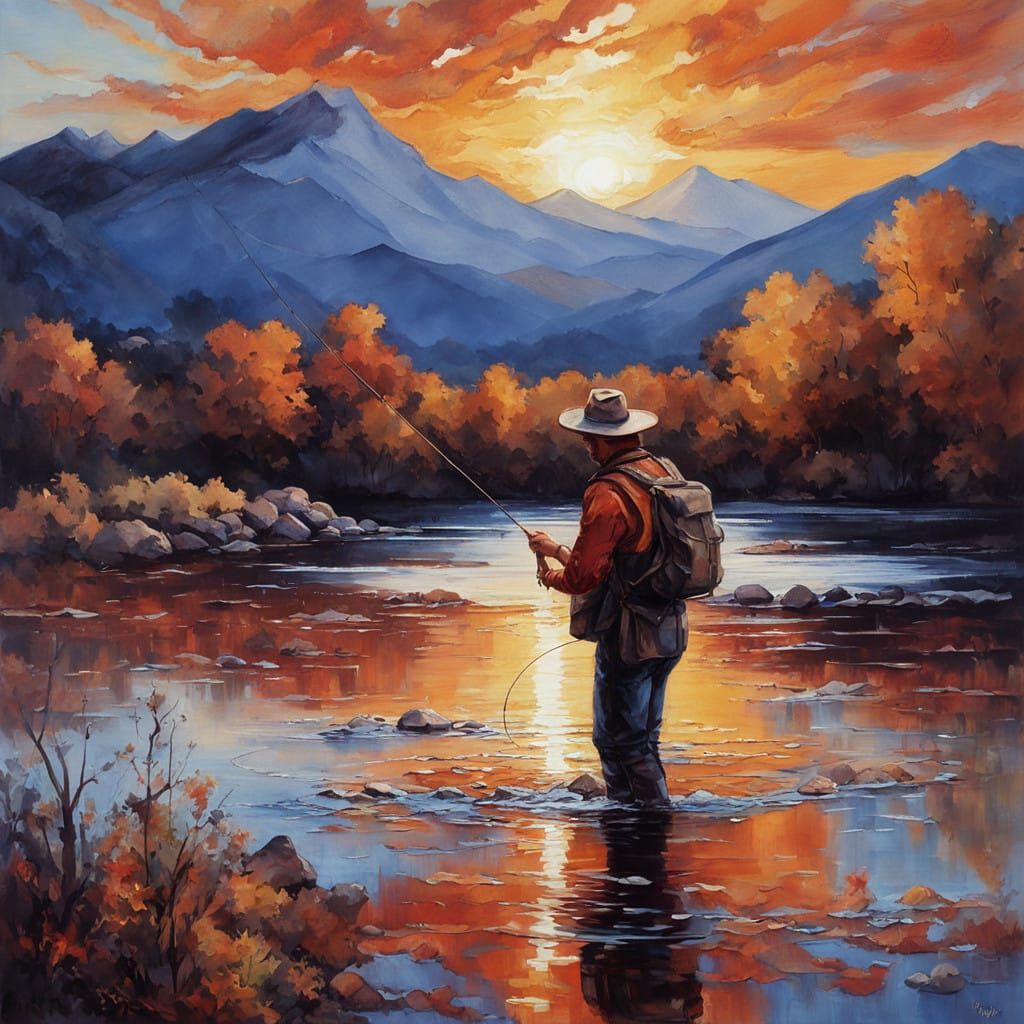 Fly Fishing  by @Fever_Dream