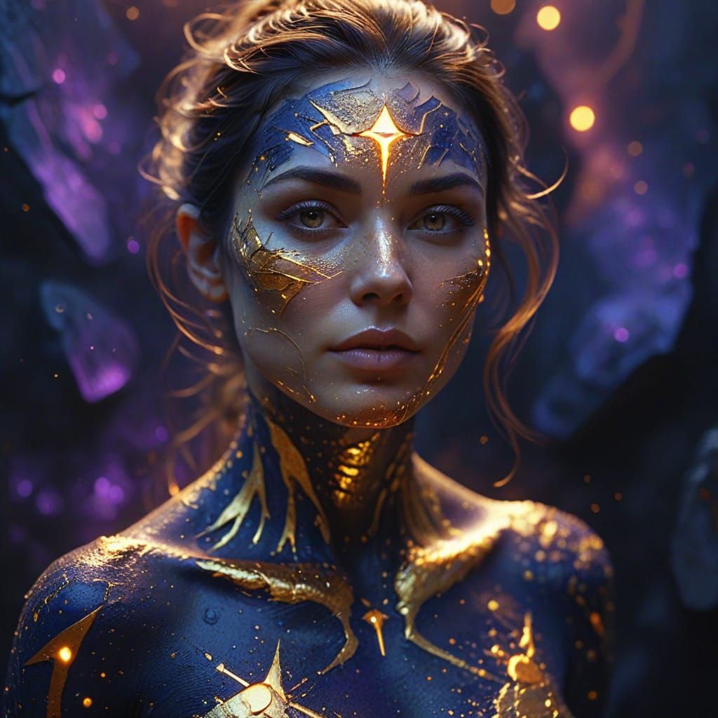  A radiant ethereal woman 