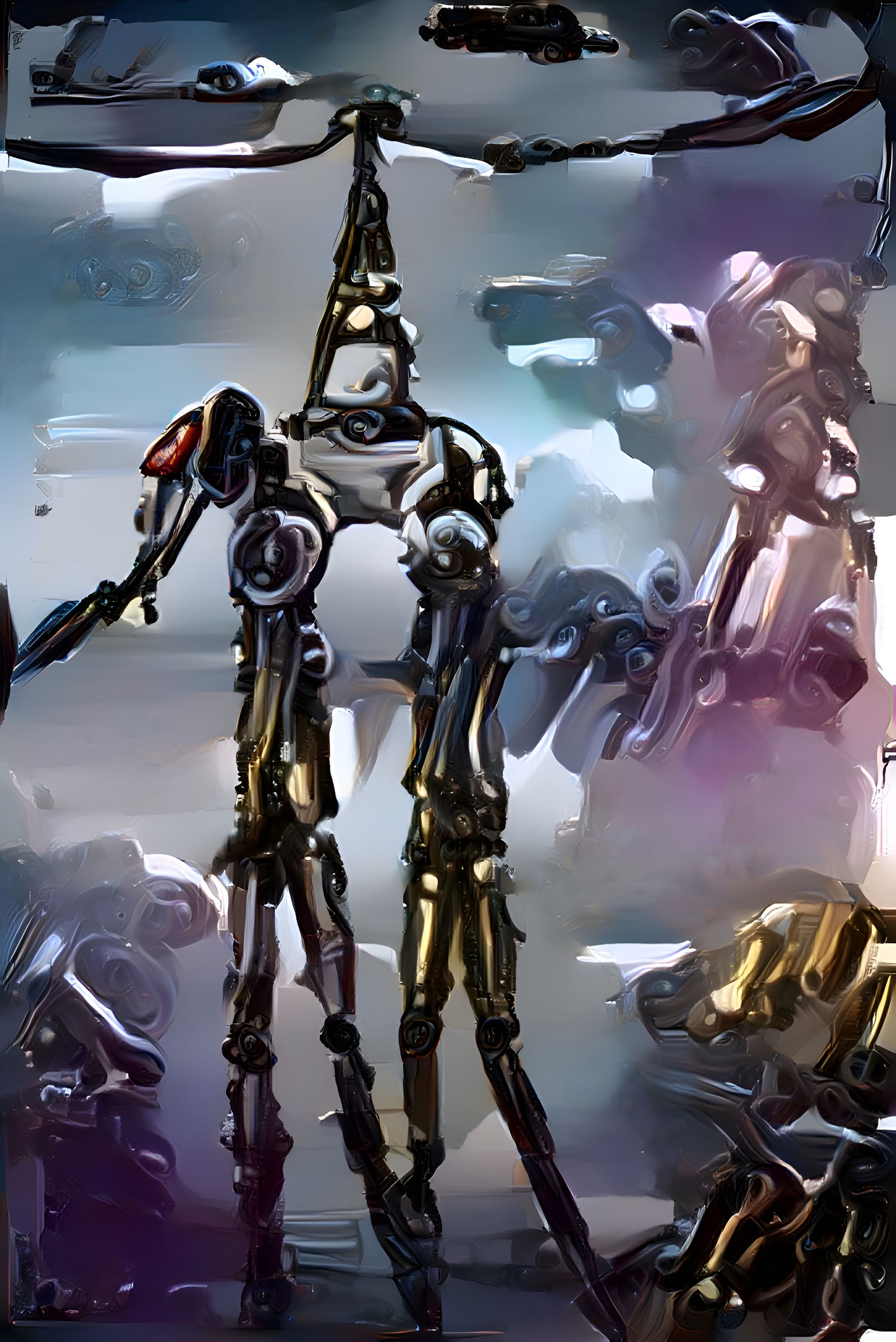 Mechanical Salvador Dali Elephant (blurry)