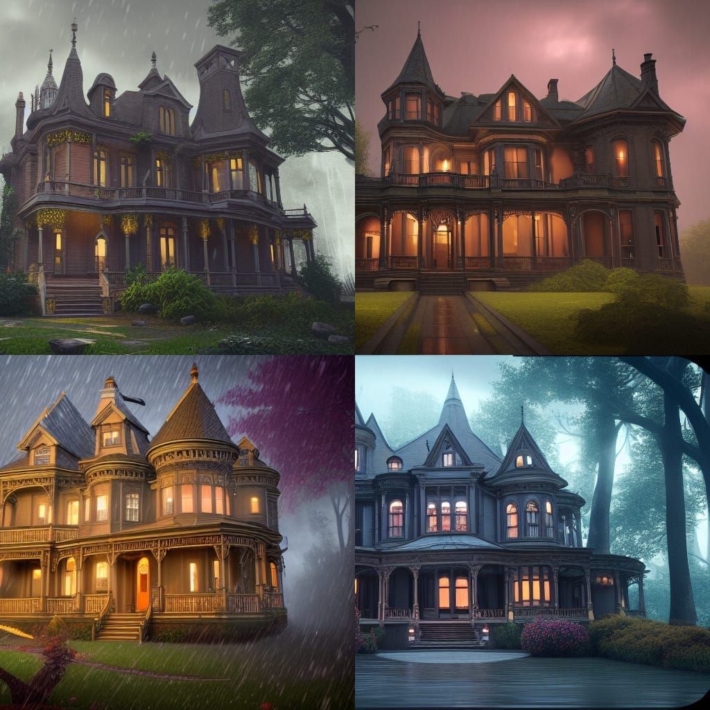 Large Victorian houses