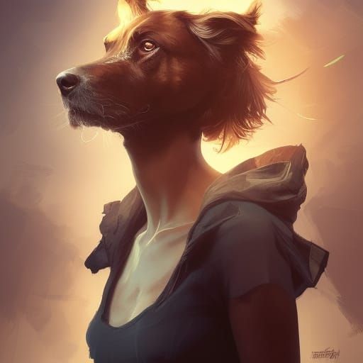Street dogs, daytime, sunny day