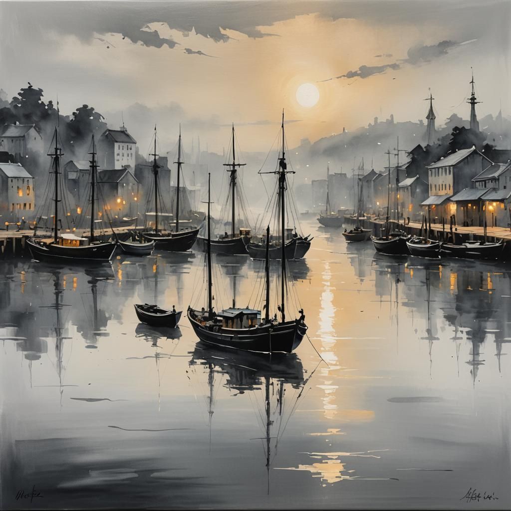 a painting that is sitting on top of a table, a fine art painting