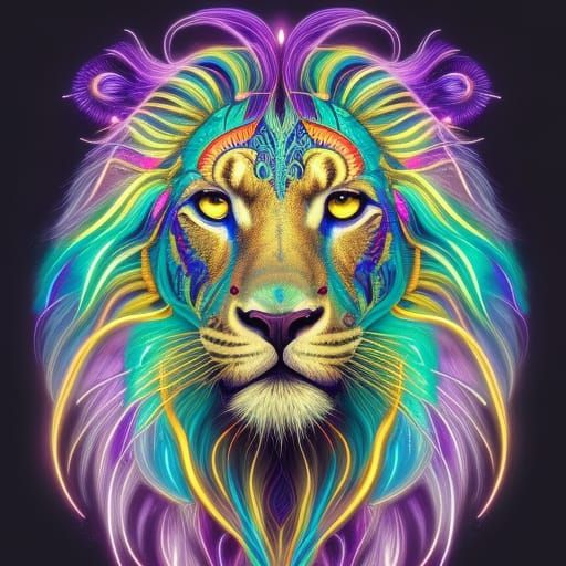 Lion's face