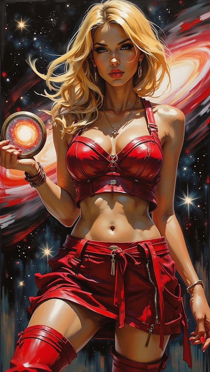 She Holds a Galaxy in Her Hand