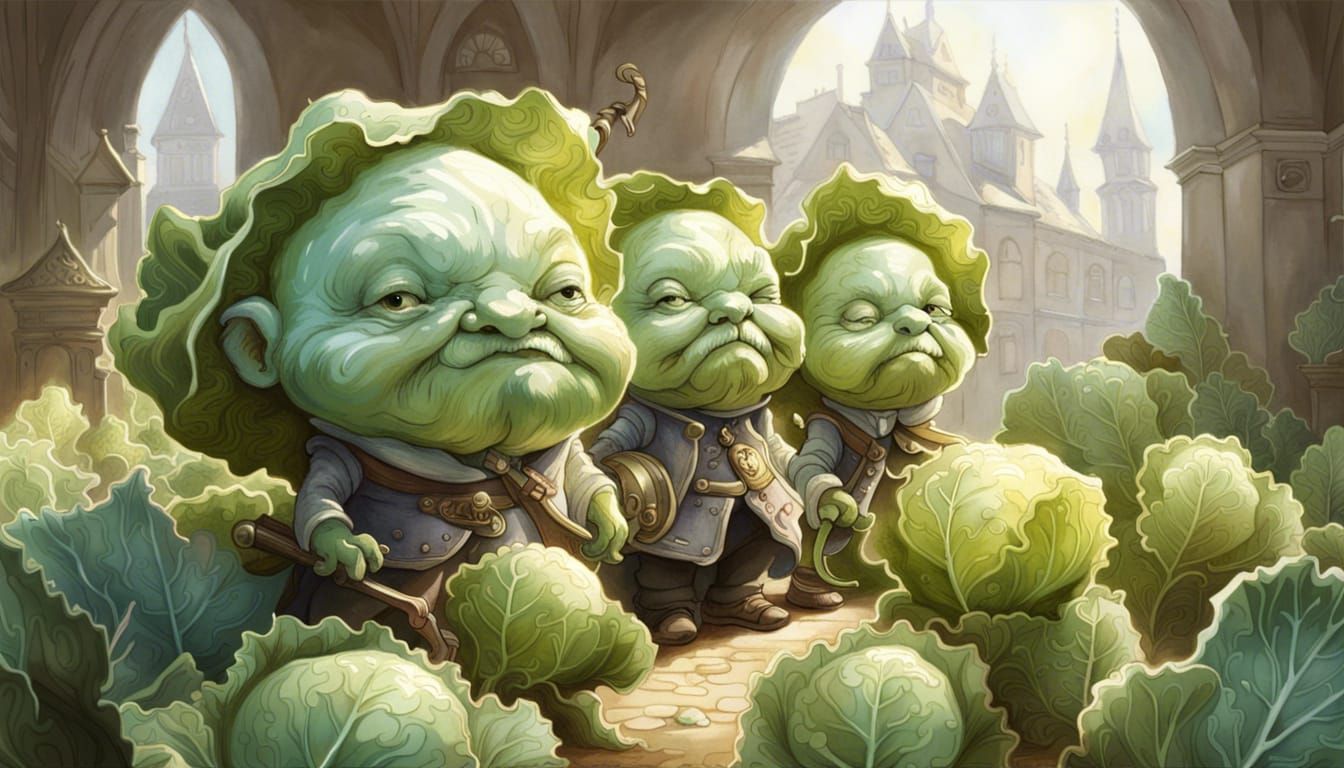 The cabbage people AI Generated Artwork NightCafe Creator