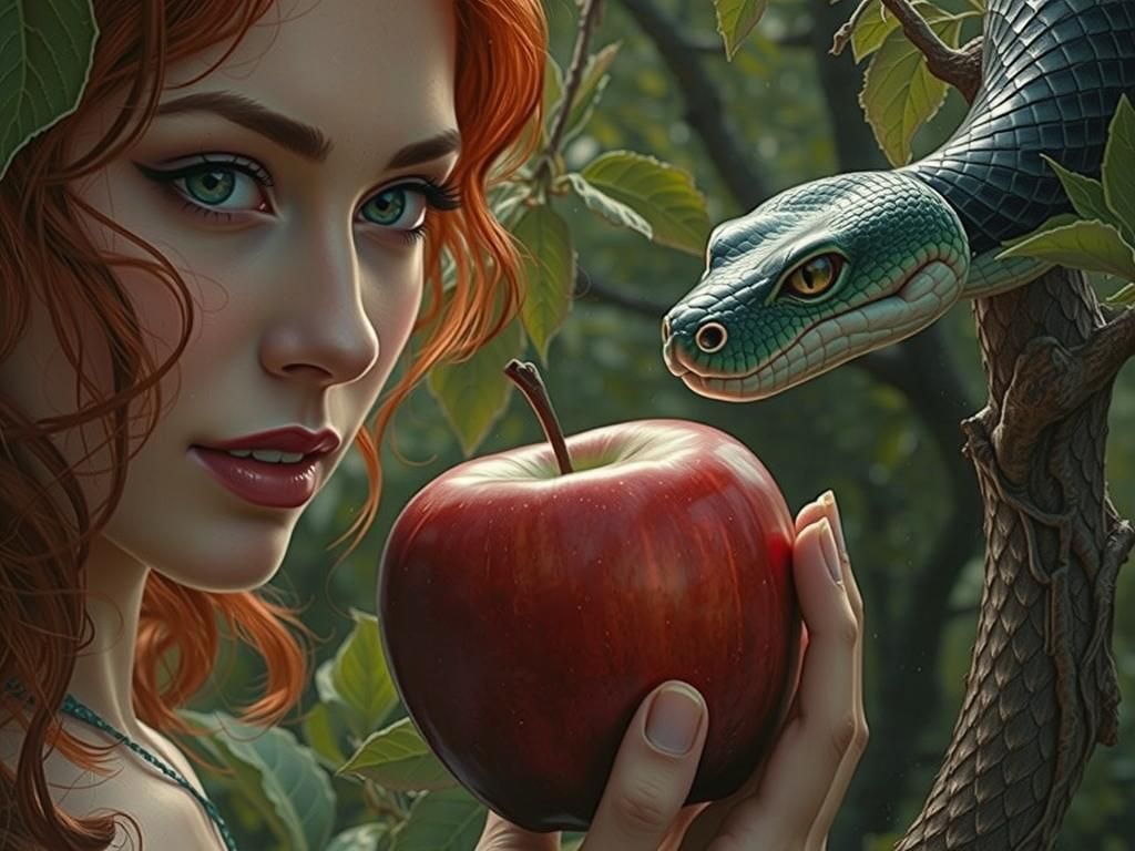 Eve & Eden Serpent🍎 🐍   by @Tasha