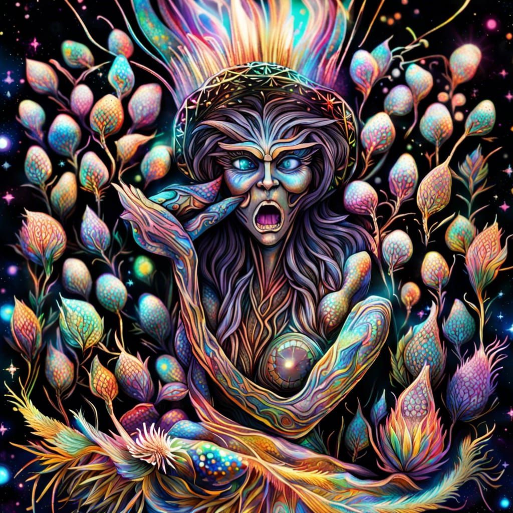 Mad Corn Mother XV - AI Generated Artwork - NightCafe Creator